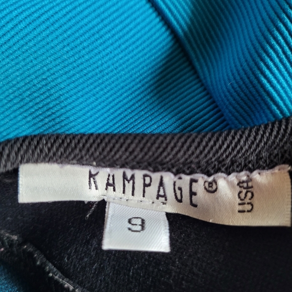 Vintage Y2k Rampage maxi sheer waist halter neckline black dress size 9 - Picture 6 of 7